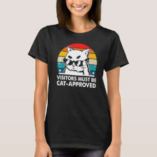 Camiseta Os Visitantes Devem Ser O Kit Da Família Cat Lover