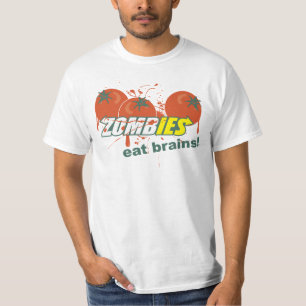 Camiseta Os zombis comem cérebros!