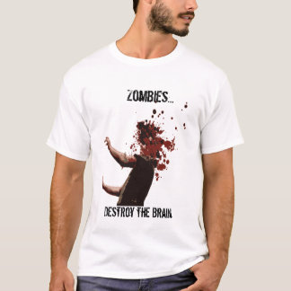 Camiseta Os zombis…, destroem o cérebro