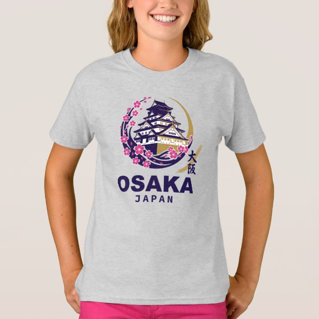 Camiseta Osaka Japão Flores de Cerejeira (Frente)