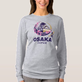 Camiseta Osaka Japão Flores de Cerejeira
