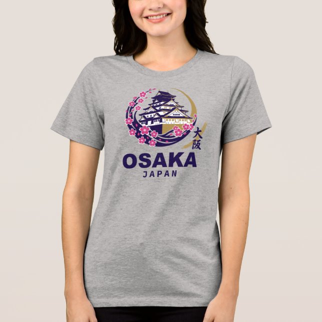 Camiseta Osaka Japão Flores de Cerejeira (Frente)