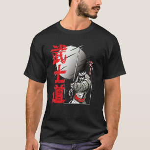 Camiseta Osaka Kanji Japonês Samurai Trabalho de arte Katan