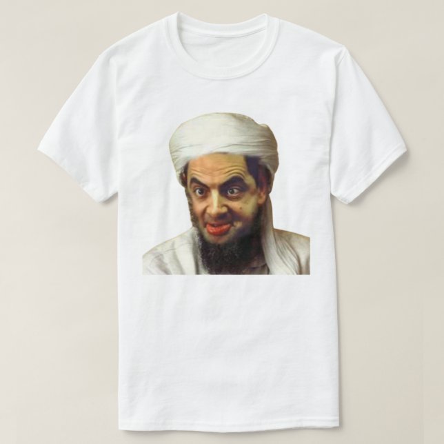 Camiseta Osama caixa Laden ou Osama bean carregado (Frente do Design)