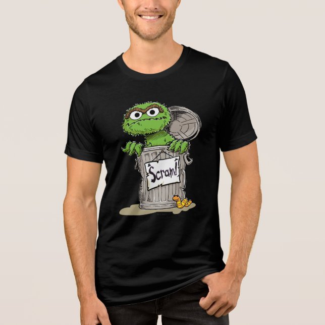 Camiseta Oscar, o Grouch Scram (Frente)
