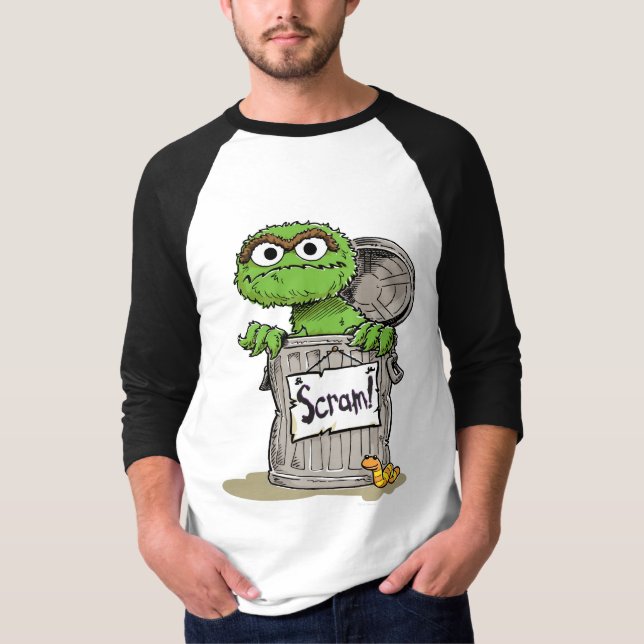 Camiseta Oscar, o Grouch Scram (Frente)