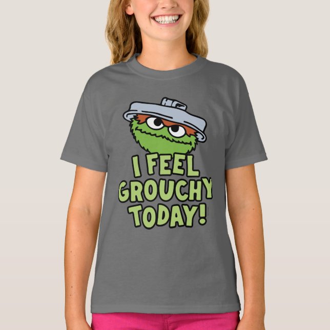 Camiseta Oscar, o Grouch | Sinto-Me Agitada Hoje! (Frente)