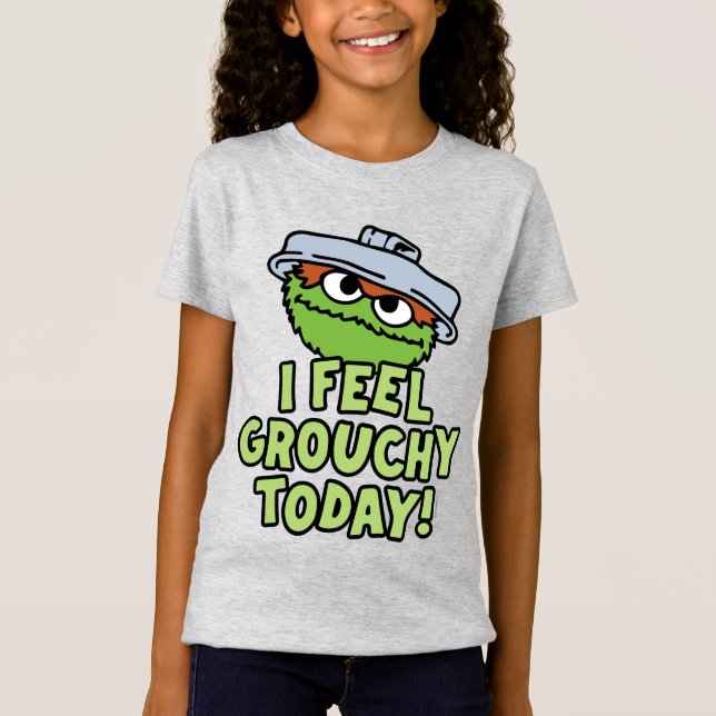 Camiseta Oscar, o Grouch | Sinto-Me Agitada Hoje! (Frente)