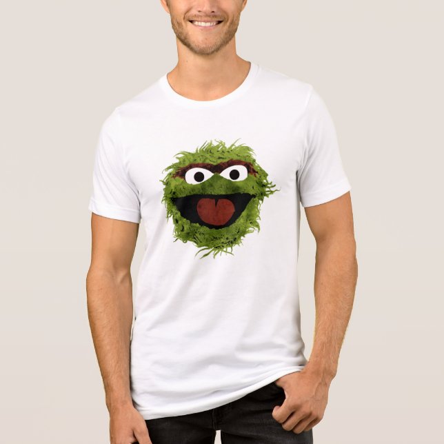 Camiseta Oscar, o Grouch | Tendência da Aquarela (Frente)