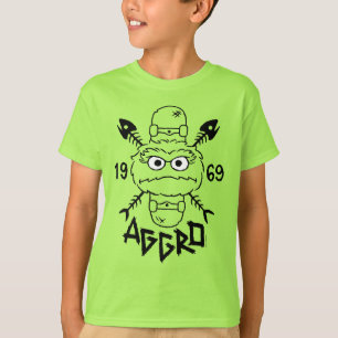 Camiseta Oscar, o logotipo do Skate Grouch - Aggro 1969