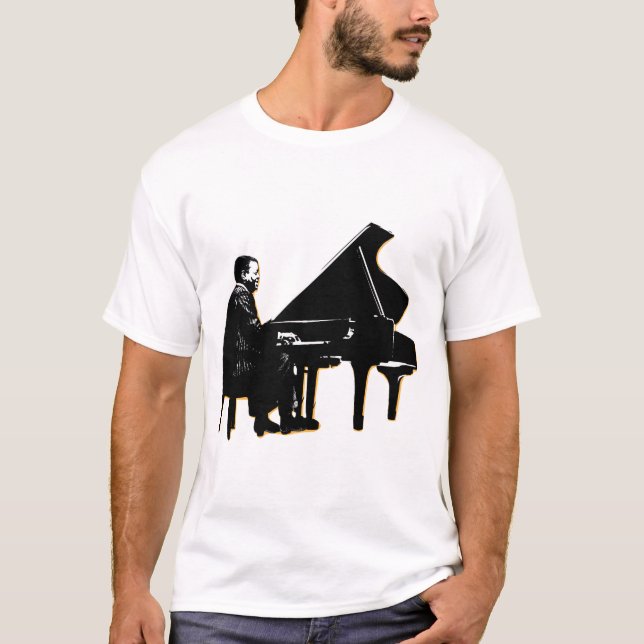 Camiseta Oscar Peterson Sobre As Chaves (Frente)