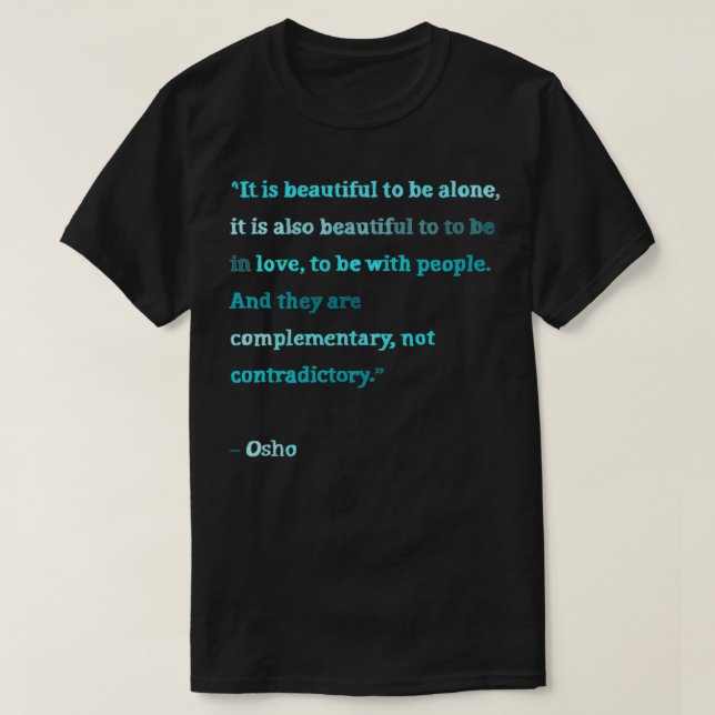 Camiseta Osho cita TShirt clássico (Frente do Design)