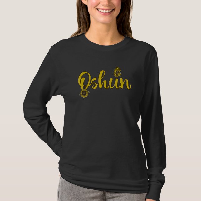 Camiseta Oshun Orisha Goddess Ifa Santeria Cuba Yoruba Reli (Frente)