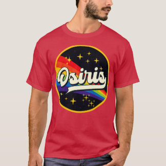 Camiseta Osiris Rainbow No Estilo De Vintagem Espacial