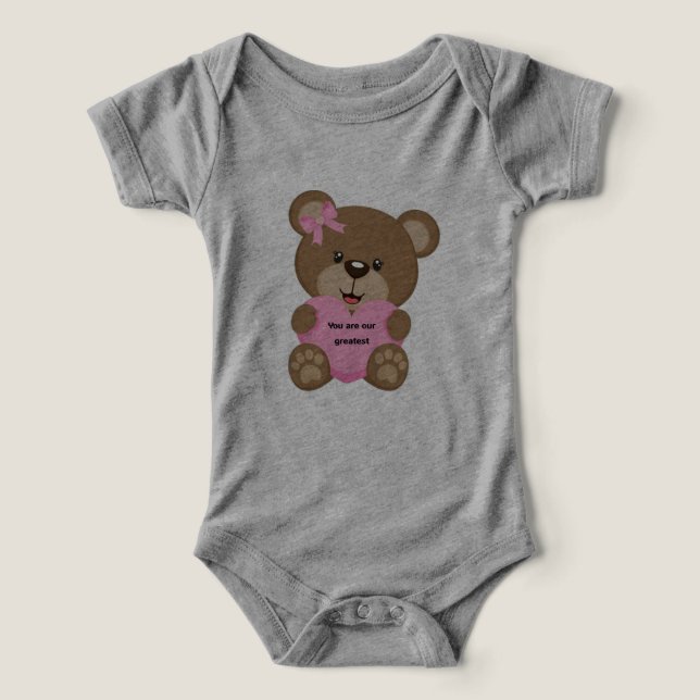 CAMISETA OSITO DE CORAZON (Design frontal)