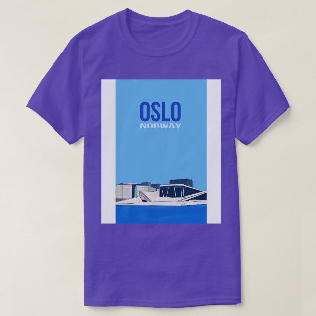 Camiseta Oslo Noruega (Frente do Design)