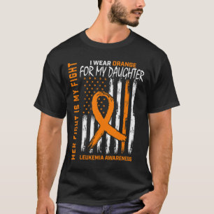 Camiseta Óspera Filha Leucemia Cancer Consciência Americana