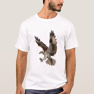 Camiseta Osprey, 3D Render, Majestoso, Asas Espalhando