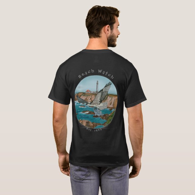 Camiseta Osprey T básico da costa norte do relógio da praia (Parte Traseira Completa)
