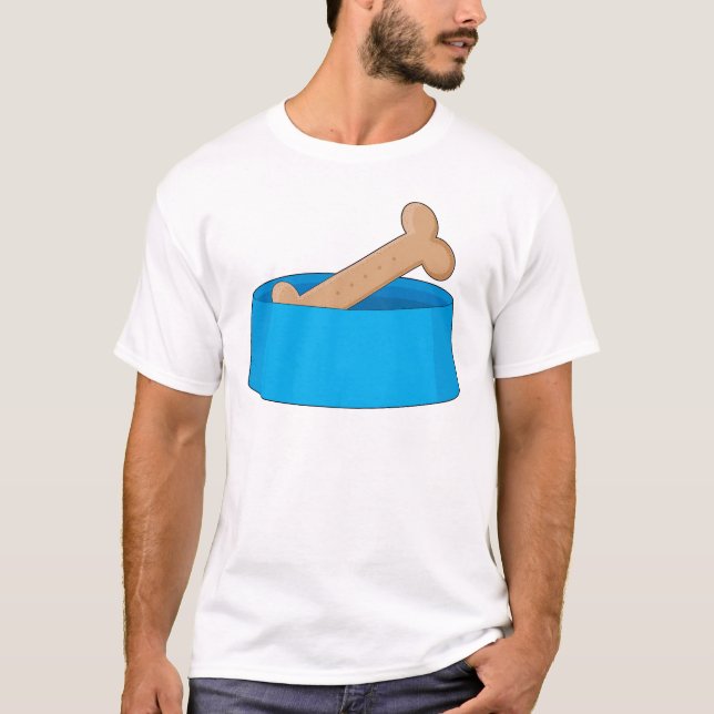 Camiseta Osso de cão na bacia (Frente)