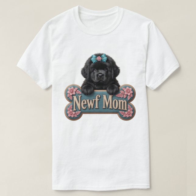 Camiseta Osso de Mãe Newf (Frente do Design)