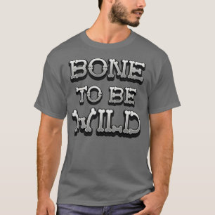 Camiseta Osso para ser uma fantasia de Halloween preguiçosa
