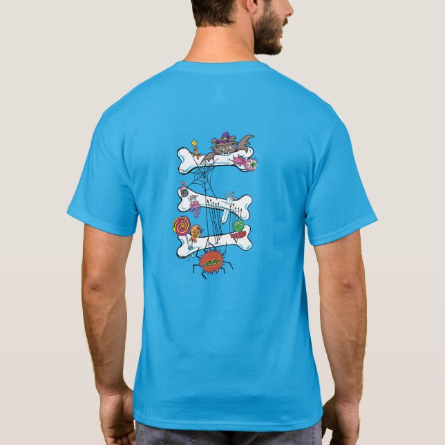 Camiseta Ossos Assustadores e Divertidos (Verso)