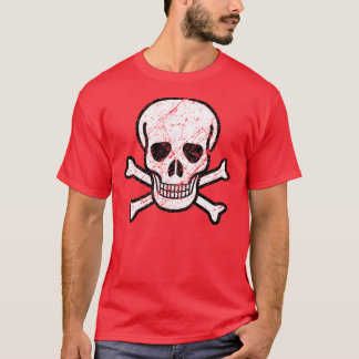 Camiseta Ossos do crânio & da cruz, vintage