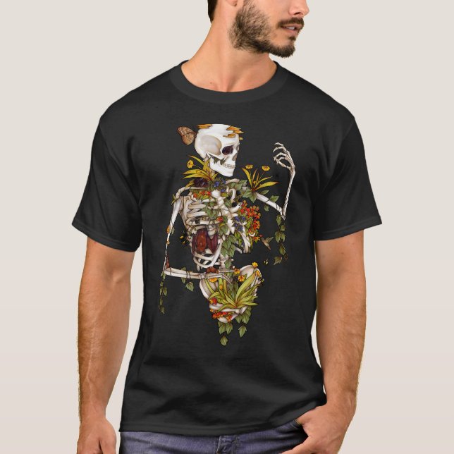 Camiseta Ossos E Botânica (Frente)