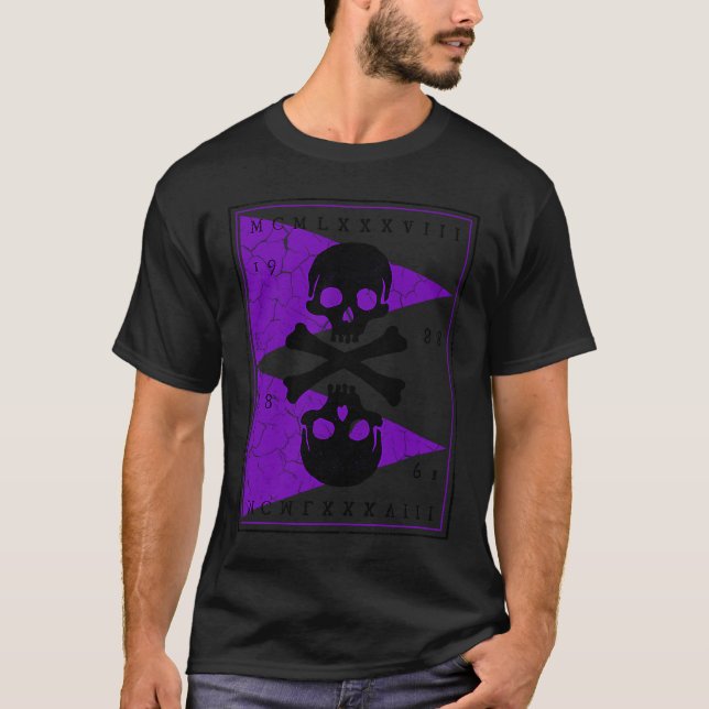 Camiseta Ossos e crânios Pirata 1 (Frente)
