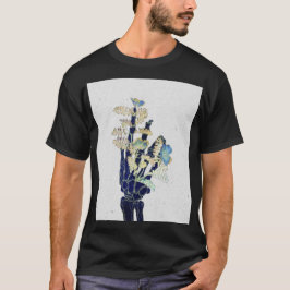 Camiseta Ossos em Flor #1 - Mão Única