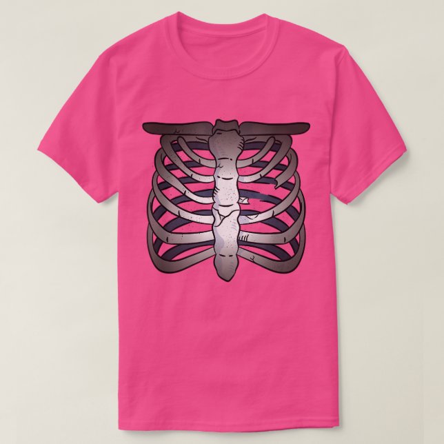 Camiseta Ossos esqueléticos assustadores  (Frente do Design)