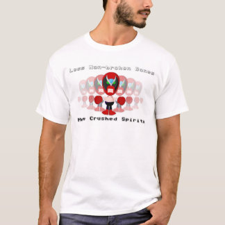 Camiseta Ossos Não-Quebrados, espírito esmagados