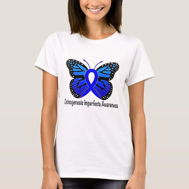 Camiseta Osteogênese Imperfeição Faixa de Sensibilização da (Frente)