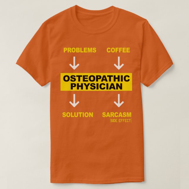 CAMISETA OSTEOPATHIC PHYSICIAN (Frente do Design)