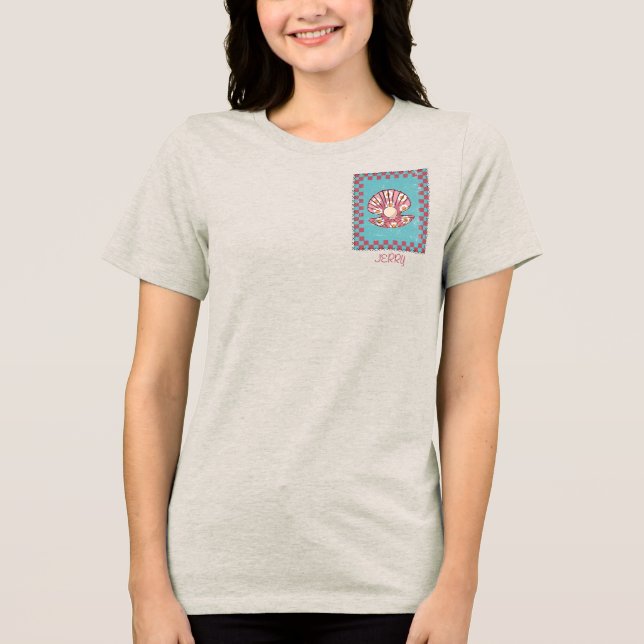 Camiseta Ostra de tabuleiro com nome personalizado (Frente)