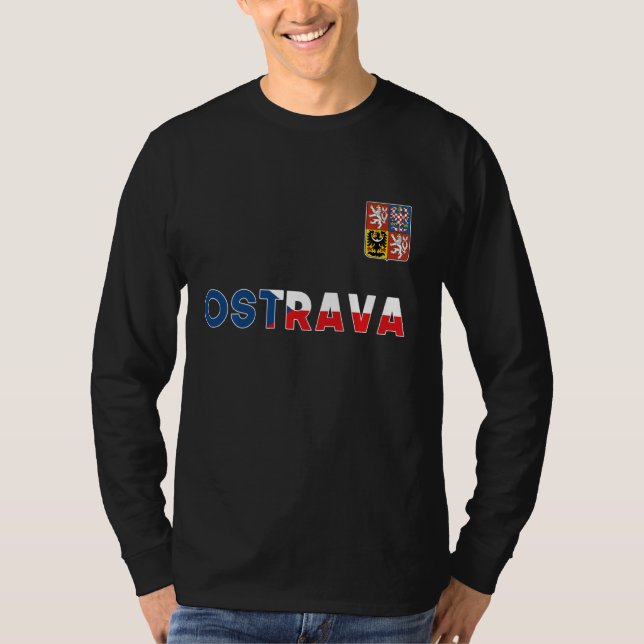 Camiseta Ostrava República Checa Casaco de Leão de Sinaliza (Frente)