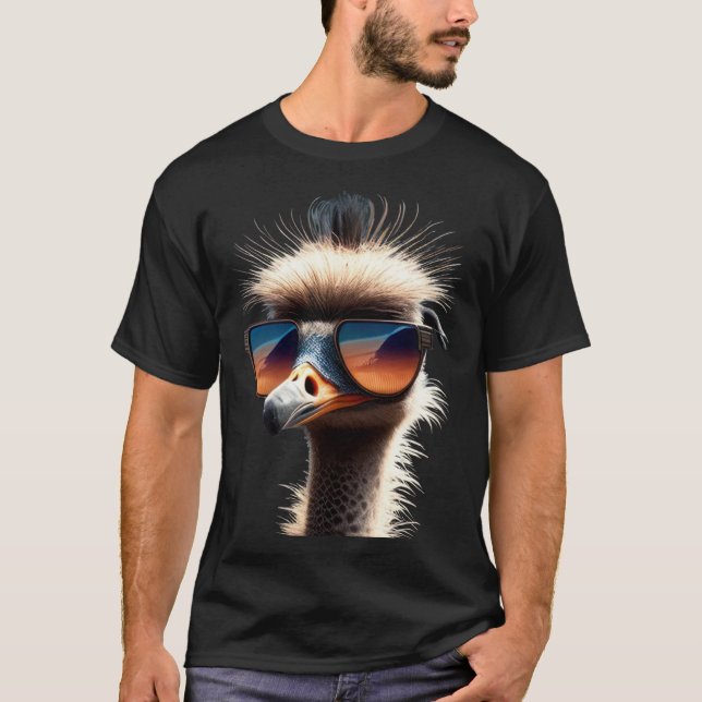 Camiseta Ostrich Bird Emu Ratite I Love Ostriches Allegedly (Frente)