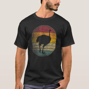 Camiseta Ostrich Bird Love Sun Retro Vintage 70s 80s 90s
