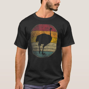 Camiseta Ostrich Bird Love Sun Retro Vintage 70s 80s 90s