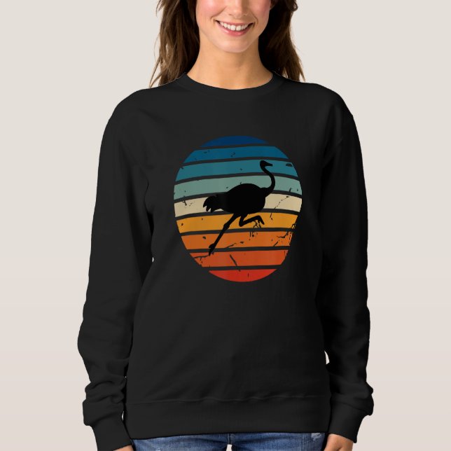 Camiseta Ostrich Circle Retro Sunset Nostr (Frente)