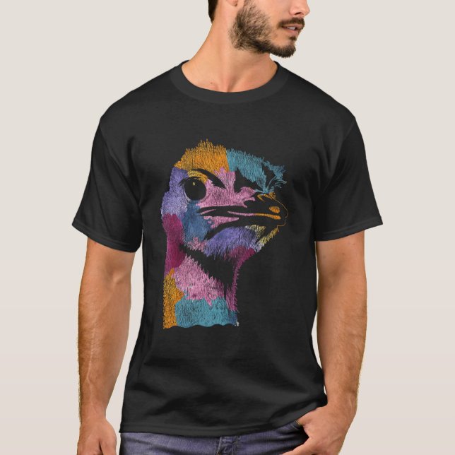 Camiseta Ostrich Colorido (Frente)