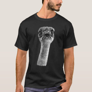 Camiseta Ostrich Face Men Meninas Meninas Ostrich
