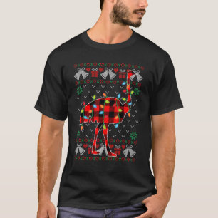 Camiseta Ostrich Xmas Luzes Feias De Natal