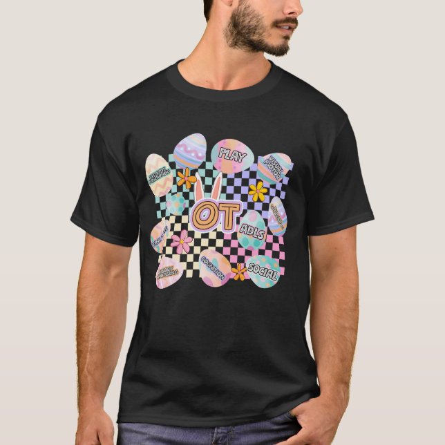 Camiseta ot páscoa, retrô, vintage (Frente)