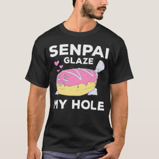 Camiseta Otaku Ahegao Rosquinha Pun Senpai Ecchi Etchi Hent
