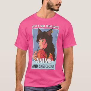 Camiseta Otaku Anime Girl, Apenas Uma Menina Que Ama Anime