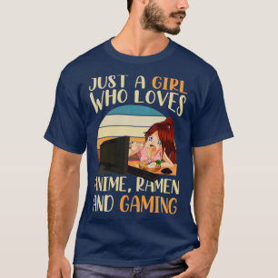 Camiseta Otaku Gamer Anime Ramen Manga