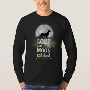 Camiseta Otaku Huskie Dog Amor À Lua
