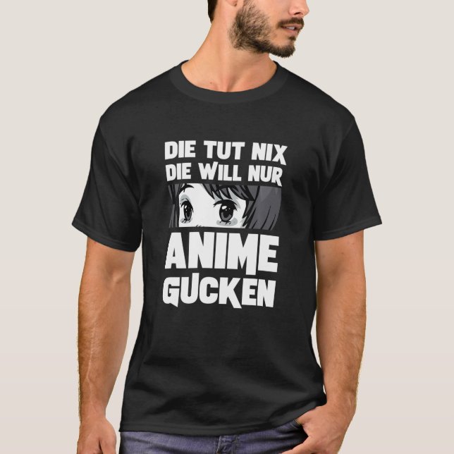 Camiseta Otaku Weeb Kawaii Anime Girl Dizendo Manga Anime G (Frente)
